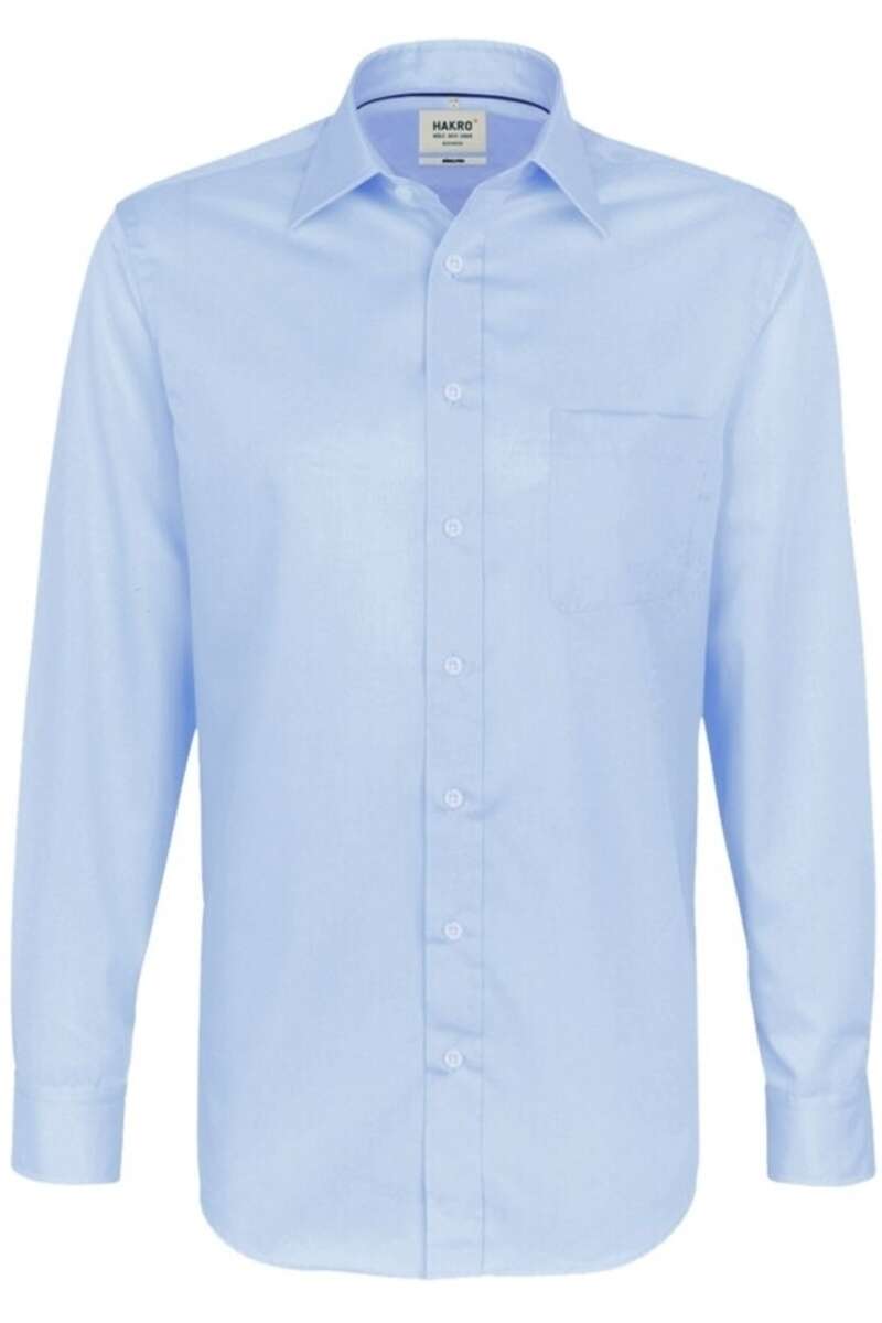 HAKRO Comfort Fit Overhemd hemelsblauw, Effen